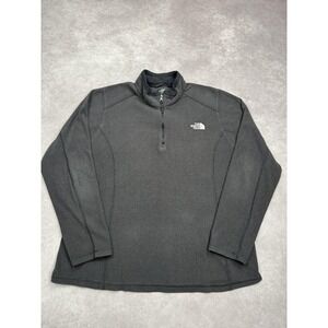 North Face Pullover Womens XL Black Fleece 1/4 Zip Jacket Outdoor Hiking‎ S20